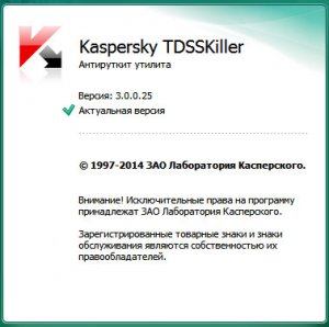  Kaspersky TDSSKiller 3.0.0.25 (2014) RUS 