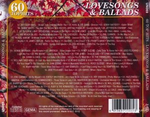  Various Artist - 60 Top Hits / Lovesongs & Ballads 3 CD (2012) 