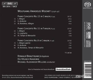  Ronald Brautigam & Die Kolner Akademie - Mozart: Piano Concertos (2015) Flac (Classical Music) 